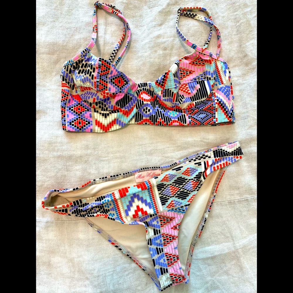 Mara Hoffman Bikini with Long Line top
